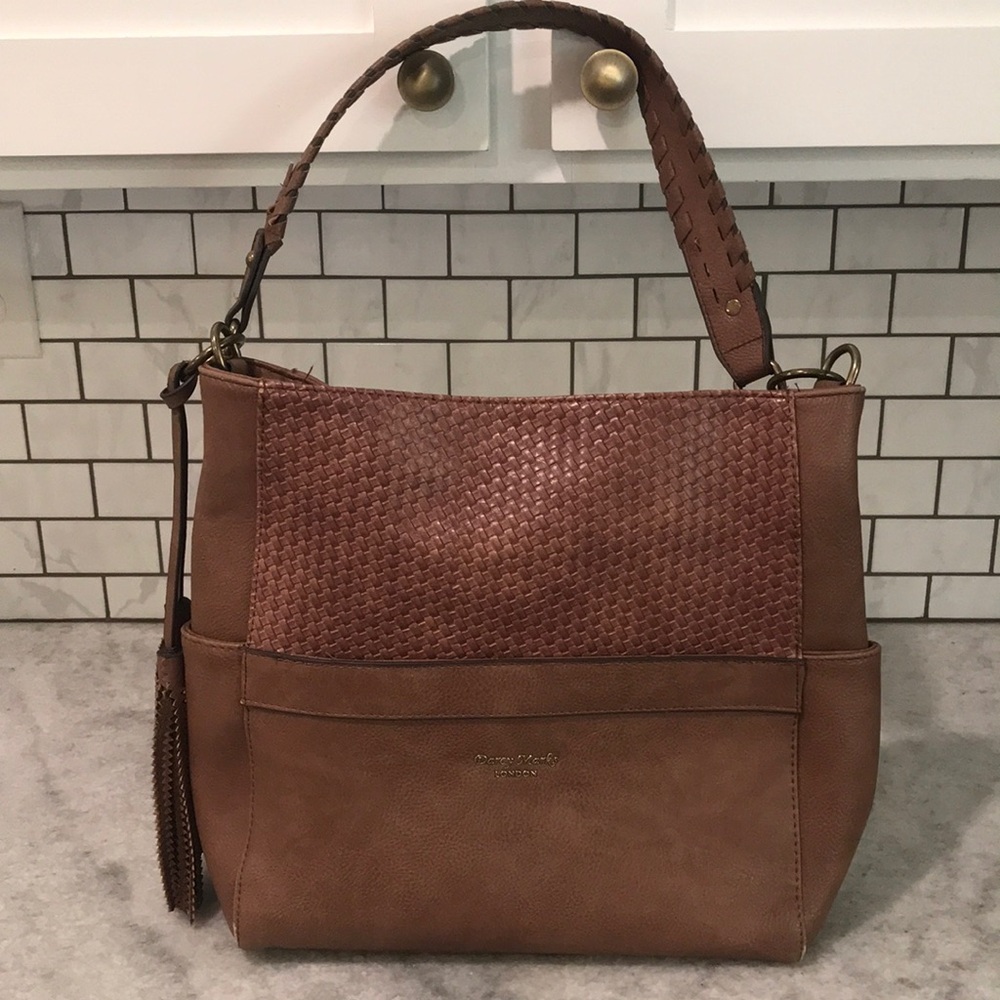 Darcy Marks London Bag Womens Brown Leather‎ Shoulder Purse Large Classic Boho